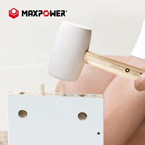 Herramienta de reparación de mantenimiento MAXPOWER, martillo de goma duradero <span class=keywords><strong>para</strong></span> <span class=keywords><strong>suelo</strong></span> blanco de 8oz con mango de madera - Product Image 4