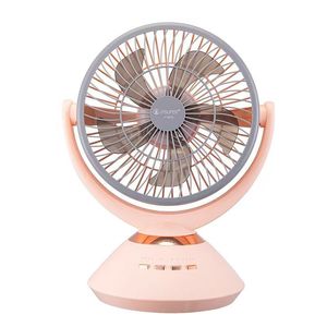 Ventilatore da Tavolo Meccanico Oscillante con Ricarica Wireless USB 2026, Batteria da 7200mAh, 4 Velocità, <span class=keywords><strong>Circolazione</strong></span> dell'<span class=keywords><strong>Aria</strong></span>, Luce Notturna, per Ufficio - Product Image 1
