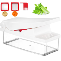 Coupe-légumes multifonctionnel très vendu, en plastique de qualité alimentaire, facile à nettoyer, design portable, pour fruits et légumes
