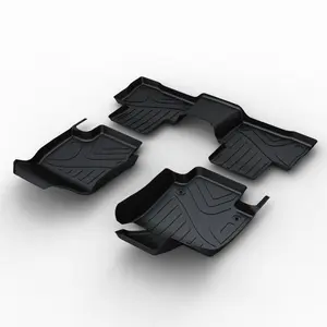 Premium Leather Car Mat with Full Surround Protection - Customizable, Waterproof, Anti-Slip, All Weather Coverage