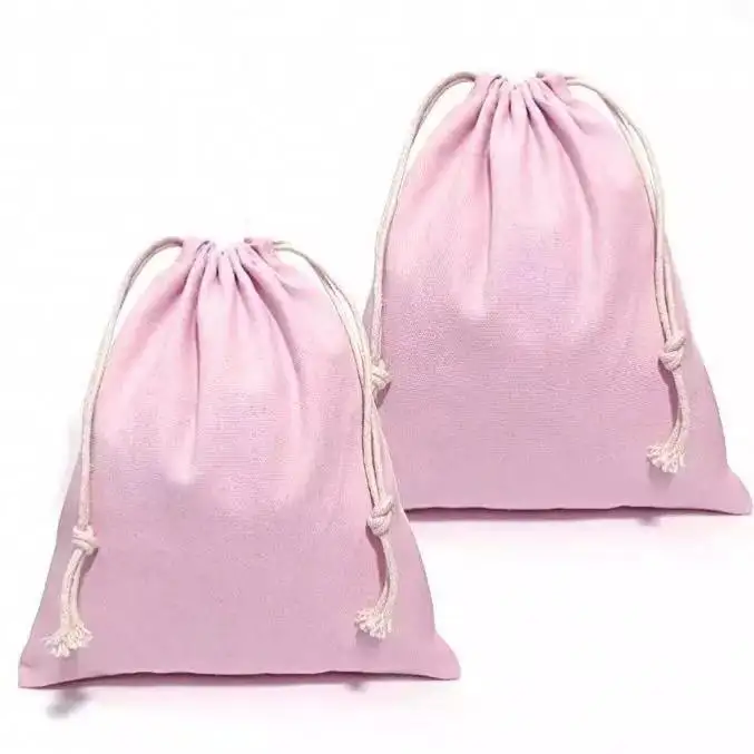 New style pink large draw string bag custom drawstring pouch
