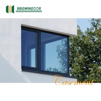 Lukliving Venta caliente Vidrio de doble acristalamiento Ventanas coloniales modernas Ventana abatible