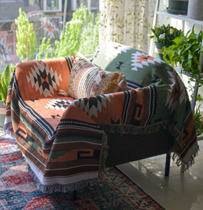 Tấm thảm dệt thoi tua sofa ném giường ném chăn phóng túng - Product Image 3