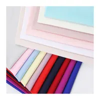 % 300 'den fazla hazır renkler toptan iyi fiyat polyester spandex 4 yönlü streç kumaş dokuma katı boyalı giysi kumaşı
