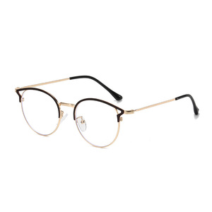 2024 nuevo diseño único medio marco ojo de gato Anti luz azul gafas de moda Marco de gafas de bloqueo de luz azul - Product Image 5