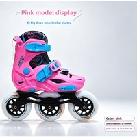 Patins à roulettes en polyuréthane à une roue pour enfants, patins de vitesse professionnels réglables pour débutants, garçons et filles