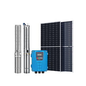 Bomba sumergible de CC de acero inoxidable de 4 pulgadas y alta <span class=keywords><strong>presión</strong></span> de 110V, 1500W, 2HP, bomba de agua de pozo profundo eléctrica multietapa para bomba - Product Image 1