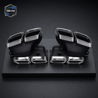 Embouts d'échappement doubles Tanchi en acier inoxydable style AMG pour Mercedes-Benz W205 W213 CLA W117 W222