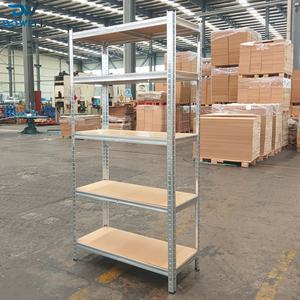 رفوف معدنية بتصميم مشقوق بتخفيضات كبيرة ، رف تخزين مجلفن متوسط الخدمة للمنزل والمكتب والمدرسة والمطاعم - Product Image 2