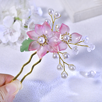 YouLaPan – épingle à cheveux de mariée exquise, faite à la main, simulation de lotus, élégante, pour banquet, danse, fête, accessoires pour cheveux, YXA397