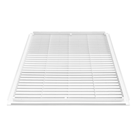 Diffuseur d'air de plafond ABS 600x600, grille de ventilation intégrée pour l'admission et la sortie d'air du climatiseur central