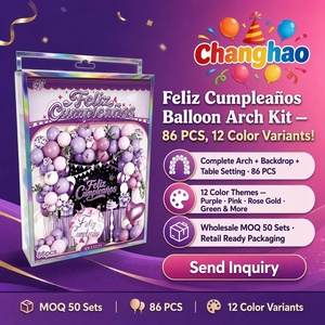 Kit <span class=keywords><strong>de</strong></span> Globos Temáticos <span class=keywords><strong>de</strong></span> Cumpleaños Españoles al por Mayor con Cortina <span class=keywords><strong>de</strong></span> Flecos, Set <span class=keywords><strong>de</strong></span> Decoración para Fiestas y Reuniones, Certificado CE/CPC - Product Image 3