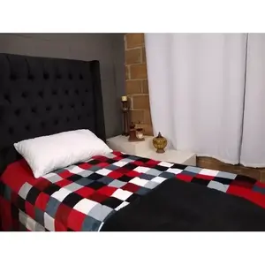 Couverture en plaid Madl Coli King Size, polyester, douce, réversible, literie d'hiver, style classique - Product Image 5