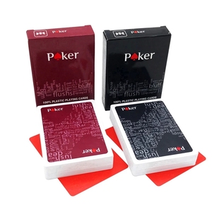 100% plastic pvc playing cards poker game