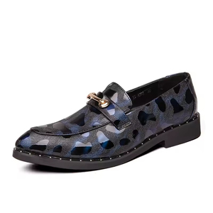 Luxurious Quality Italian-style Formal Wear Men's Genuine Leather Camouflage Steel Toe Slip-On Oxford Handcrafted <b>Shoes</b> Autumn - Product Image 4