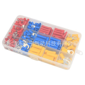 Kit de bornes isolées Mo-258, 258 pièces, rouge, bleu, jaune, connecteurs de câblage à sertissage à froid, style européen, connecteurs automobiles - Product Image 4