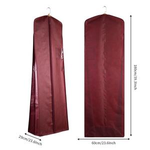 Высокое качество свадебное длинное платье обложка свадебное платье нетканые сумки для одежды вечернее платье с пользовательским логотипом - Product Image 2