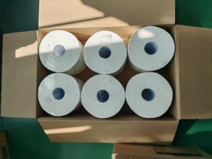 Tùy chỉnh Jumbo cuộn 2 ply phòng tắm mô mềm tái chế giấy vệ sinh trong coreless thiết kế - Product Image 6