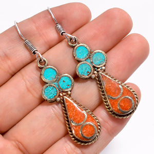 ต่างหูสไตล์โบโฮแบบชาติพันธุ์ทิเบตสำหรับผู้หญิงและเด็กผู้หญิง - Product Image 3