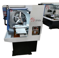 Machine CNC à 2 axes pour la réparation de roues, avec découpe diamantée de précision, scanner laser et programmation automatique, pour usine horizontale