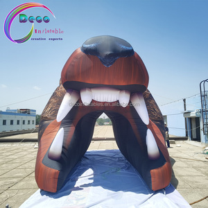 Túnel deportivo inflable El Túnel de cabeza de oso inflable de nuevo diseño se utiliza para la entrada del zoológico - Product Image 6