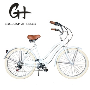 Bicicletta da Spiaggia da Donna 26 Pollici con Pneumatici <span class=keywords><strong>Bianchi</strong></span>, 7 Velocità, Telaio in Acciaio Hi-Ten CE USA, Certificata CPSC - Product Image 4