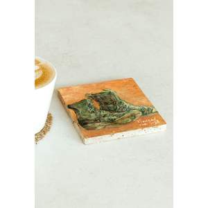 Posavasos de Piedra Individual de la Serie Vincent Van Gogh, Diseño Cuadrado de 13 cm, para Regalo Empresarial o Promocional - Product Image 2