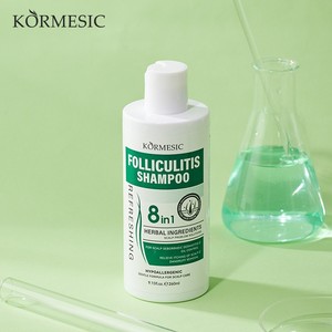 Shampoo liquide 8-en-1 à base de plantes pour le soulagement de la folliculite, nettoyage en profondeur, rafraîchissant, <span class=keywords><strong>clarifiant</strong></span>, volumisant, hydratant, anti-démangeaisons - Product Image 3