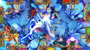 โต๊ะเล่นเกมปลา4โต๊ะเล่นเกมแบบหยอดเหรียญซอฟต์แวร์เล่นเกม