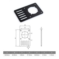 BulkMan3D plaque de montage de moteur pas à pas en aluminium Nema 23 de haute qualité pour pièces de Machine CNC d'imprimante 3D à fente en V