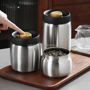 Vacare Récipients de stockage d'aliments scellés sous vide 1-Touch 400ml 800ml 1200ml Récipients carrés réutilisables à couvercle rabattable - Product Image 4