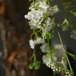 M1270 Hohe künstliche Kirschblüten-Blumen graue Weidenblume Dekorpflanzen und Blumen für Heimdekoration