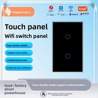 Interruptor Inteligente WiFi de 240V 16A, Resistente al Agua IPX7, Control por Voz Alexa, Panel Táctil de Vidrio con Función de Temporizador y para Aplicaciones