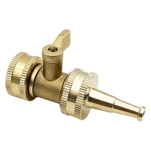 Brass Garden Water Connector 3/4 Inch Threaded Tap Connector With <b>Switch</b> For Irrigation Hose <b>Adapter</b> - Product Image 1