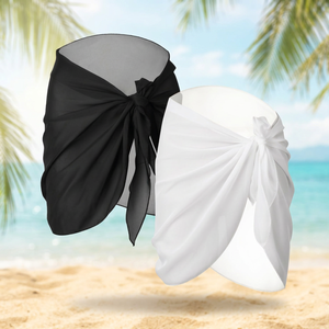 MSF Chiffon Beach Cover Up Sarong Knotted Wrap Skirt pour femmes en bikini - Product Image 4