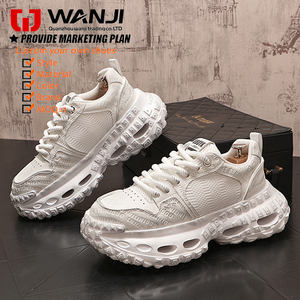 2025 nuovo stile Versatile traspirante sport stile Walking scarpe spesse suole di moda Sneakers per gli uomini - Product Image 5
