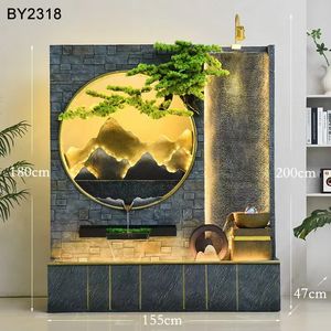 Grande ed Elegante <span class=keywords><strong>Fontana</strong></span> a Parete d'Acqua in Resina Ornamento da Giardino per Esterni per Cortile e Terrazze in Stile Artificiale - Product Image 2