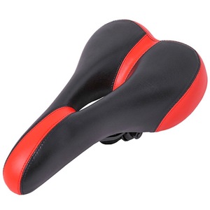 Sillín de Bicicleta con Cojín Cómodo, Negro Rojo/Azul, Unisex, para Adultos - Product Image 2