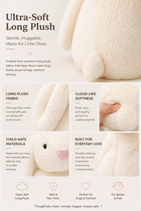 Peluche Lapin Doux et Confortable, 25cm, 40cm, 56cm, 3 Tailles, Multicolore, avec Logo Personnalisé pour Pâques - Product Image 5