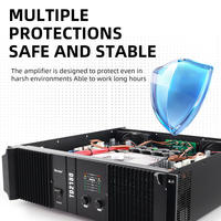Amplificateur de puissance professionnel TD-2180 2x1800W Classe D Montage en rack 2U Haute efficacité pour système de sonorisation de scène KTV