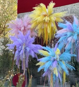 KEWEI-J985 ช่อดอกไม้ประดิษฐ์จากหญ้าแพมพัส พร้อมดอกไม้ประดับหลากสีสัน กิ่งก้านหญ้าแพมพัสประดิษฐ์เต็มรูปแบบ - Product Image 4