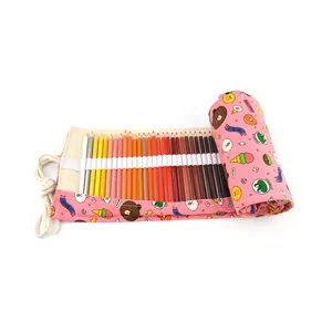OEM School supply 36/72 set di matite colorate confezionato roll up bag matita colorata per dipingere graffiti