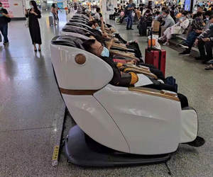 Silla de masaje comercial con sistema de pago, operador de monedas con máquina de tarjetas de crédito - Product Image 1