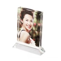 Marcos de Fotos Rectangulares en Blanco para Sublimación Qualisub de 150*120 mm, Marco de Fotos Cúbico de Cristal para Prensa de Calor, Más Vendidos