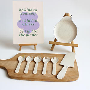 Vajilla, Platos para Fiestas, Estilo Nórdico, Bonitos Platos para Servir, Vajilla 100% Biodegradable, Platos Ecológicos - Product Image 2