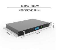Usine chinoise OEM, onduleur ultra-fin 1U 600VA 800VA avec batterie 6V/7AH pour routeur CCTV