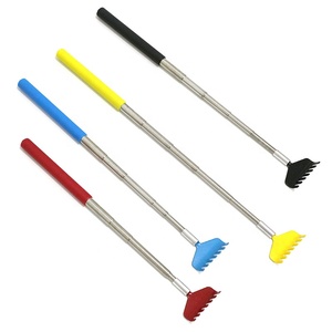 Metal para massagear as costas, presente durável para mulheres, ferramenta telescópica de massagem com alças de plástico, para coçar e coçar as costas - Product Image 1