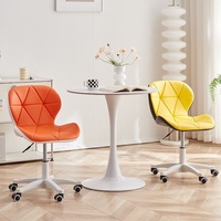 Chaise d'ordinateur pour bureau à domicile, chaise à dossier pour chambre à coucher, balcon, tabouret de coiffeuse, chaise élévatrice pour dortoir étudiant, chaise d'étude et de maquillage