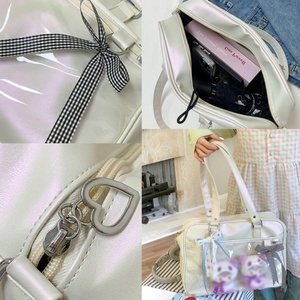 Sac Ita en PU imperméable en promotion, surface facile à nettoyer, fenêtres en PVC, pour usage quotidien des étudiants, sac Ita personnalisé - Product Image 6