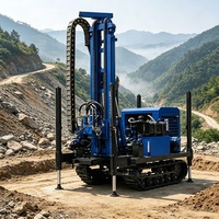 Foreuse hydraulique sur chenilles de 300 m pour puits d'eau avec contrôle automatique pour l'approvisionnement en eau communautaire, certifiée CE, directement de l'usine